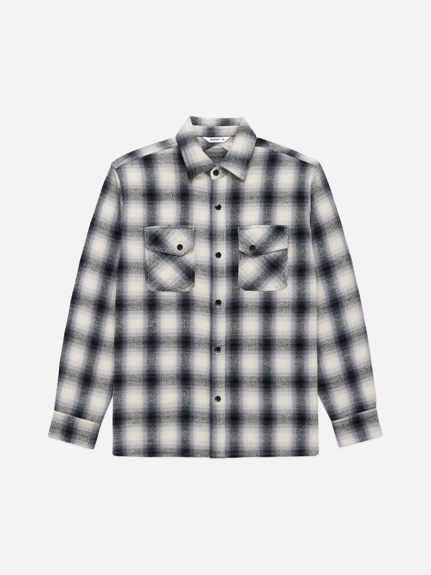 Crosscut Flannel Cream/Black Plaid