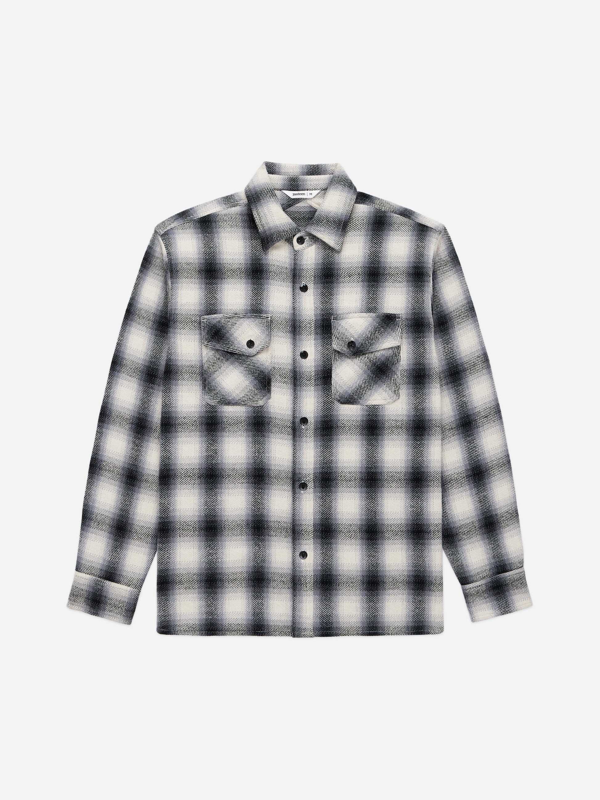 Crosscut Flannel Cream/Black Plaid