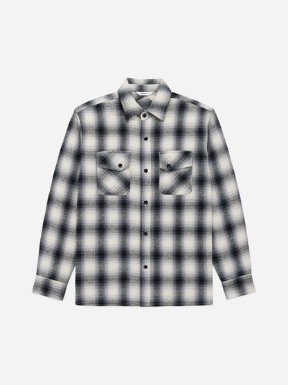 Crosscut Flannel Cream/Black Plaid