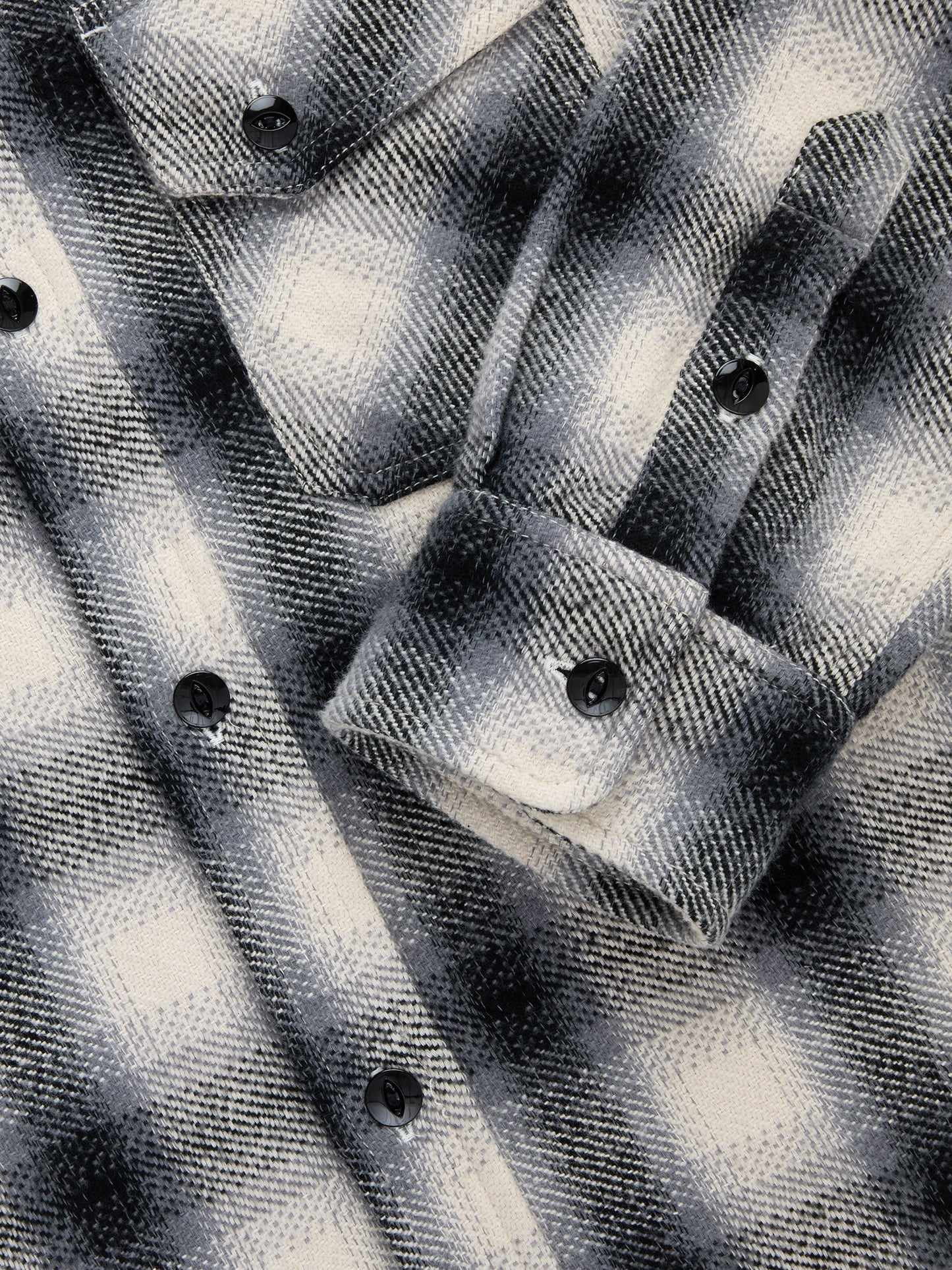 Crosscut Flannel Cream/Black Plaid