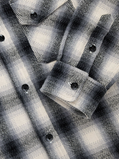 Crosscut Flannel Cream/Black Plaid