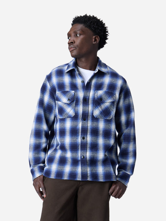 Crosscut Flannel Royal Blue Plaid