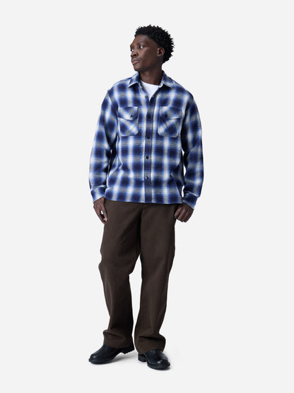 Crosscut Flannel Royal Blue Plaid