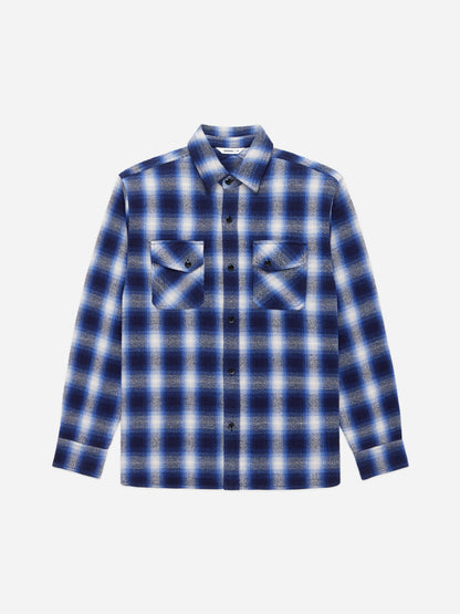 Crosscut Flannel Royal Blue Plaid
