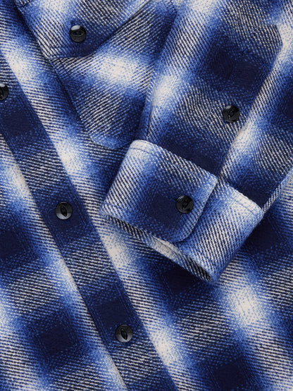 Crosscut Flannel Royal Blue Plaid