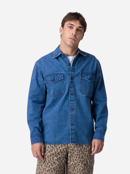USN Overshirt Stonewashed Indigo Canvas