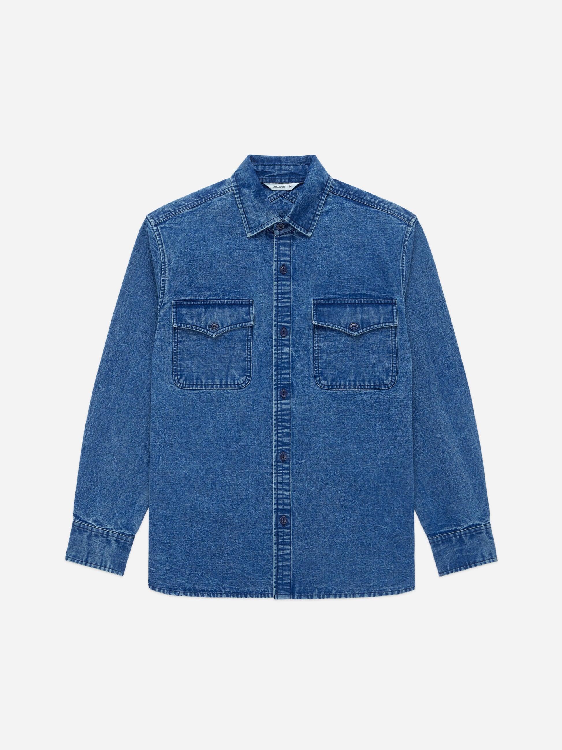 USN Overshirt Stonewashed Indigo Canvas