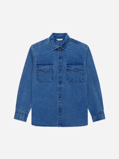USN Overshirt Stonewashed Indigo Canvas