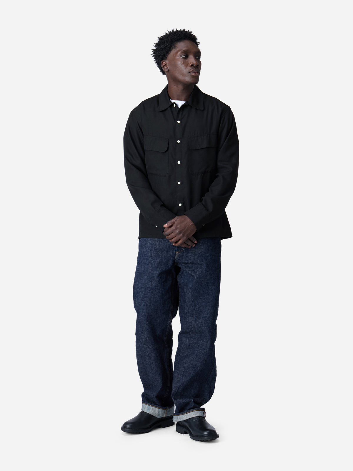 Western Overshirt Black