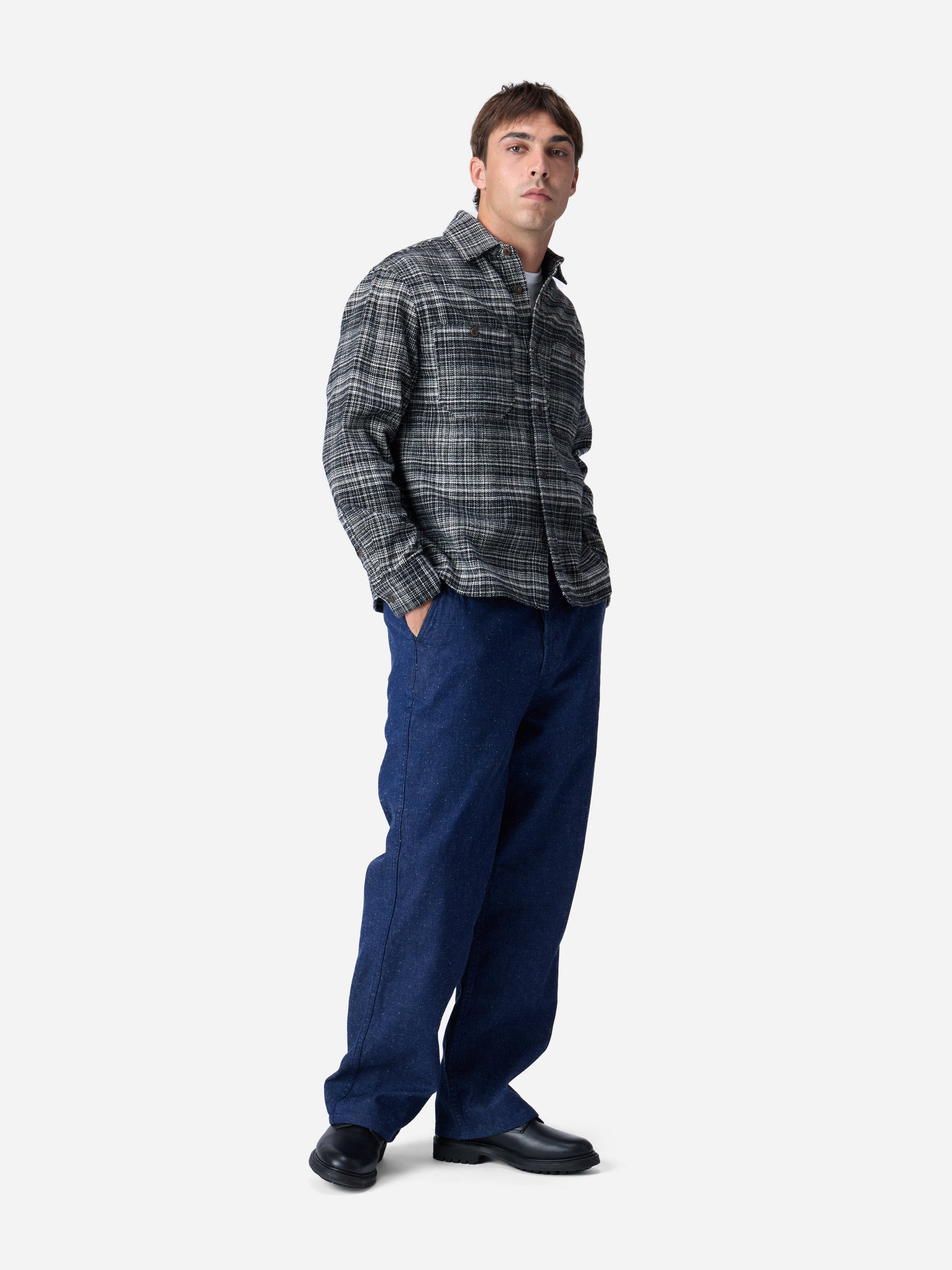 Utility Flannel Static Plaid