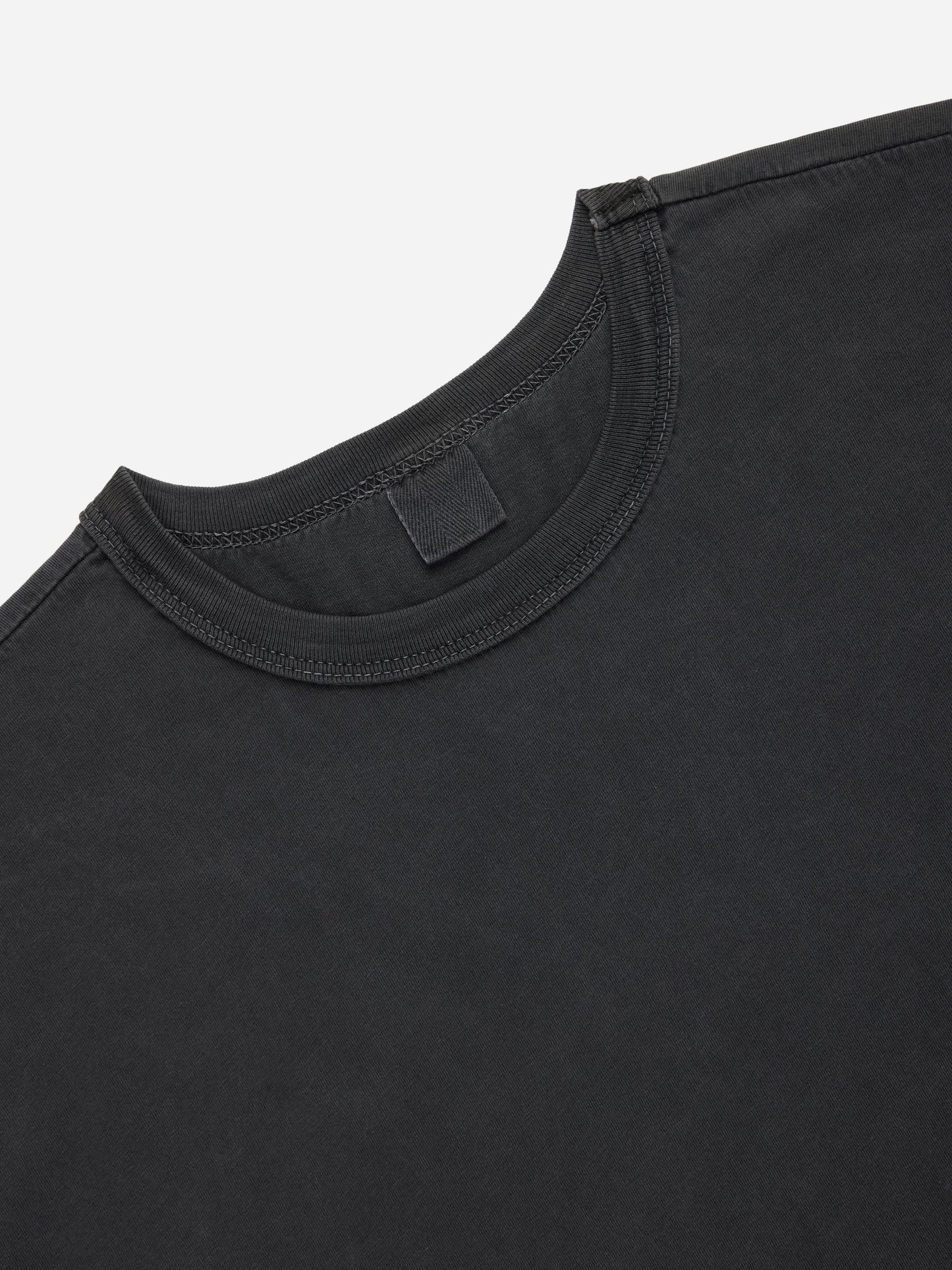 Garment Dyed Pima T-shirt Smoke