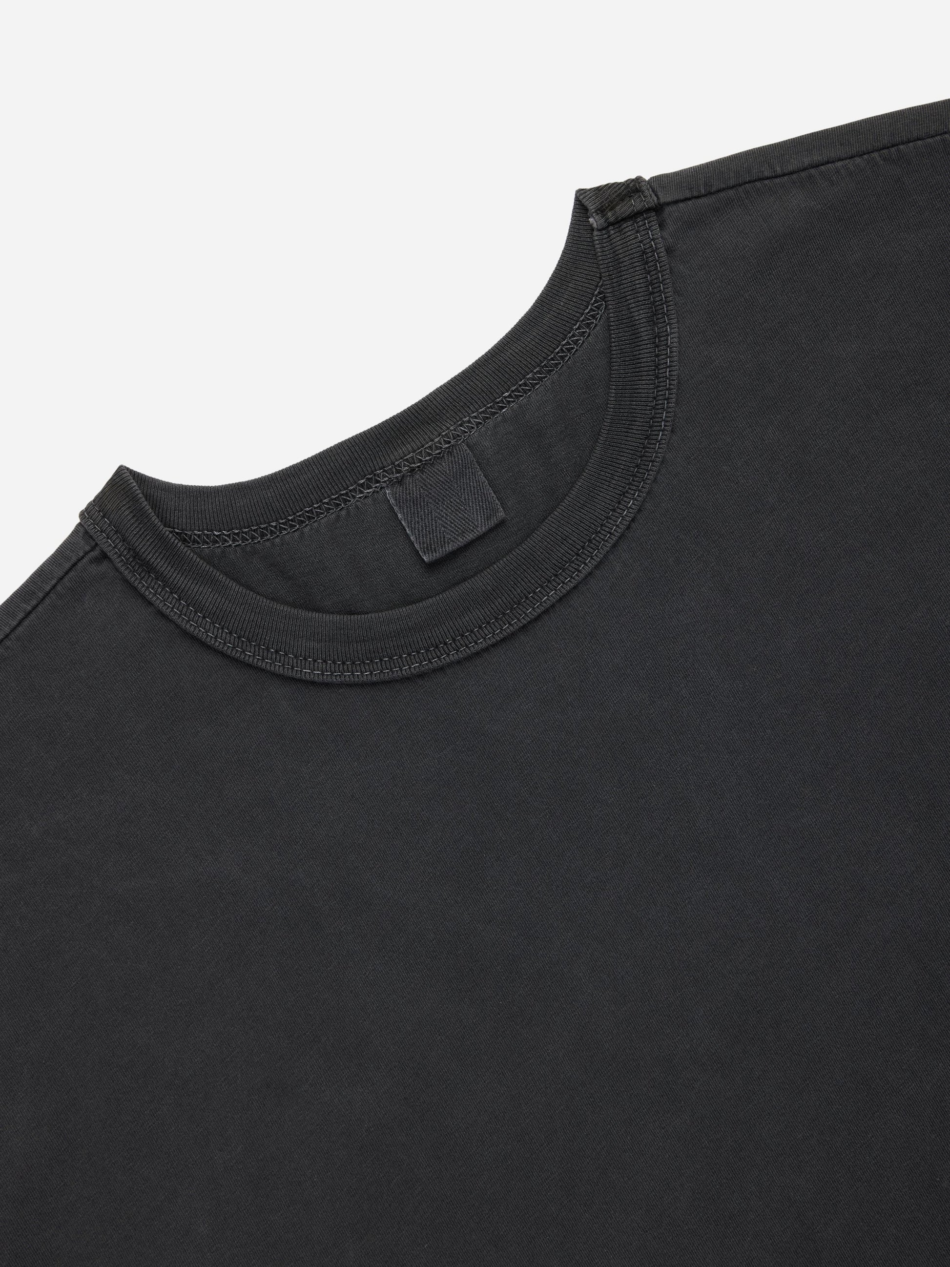 Garment Dyed Pima T-shirt Smoke
