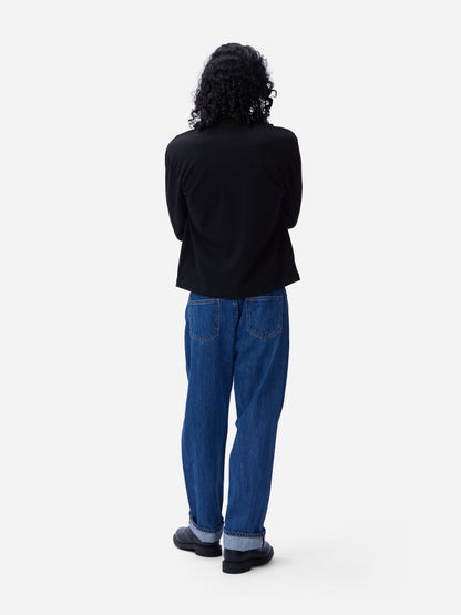 Heavyweight Boxy Long Sleeve T-shirt Black