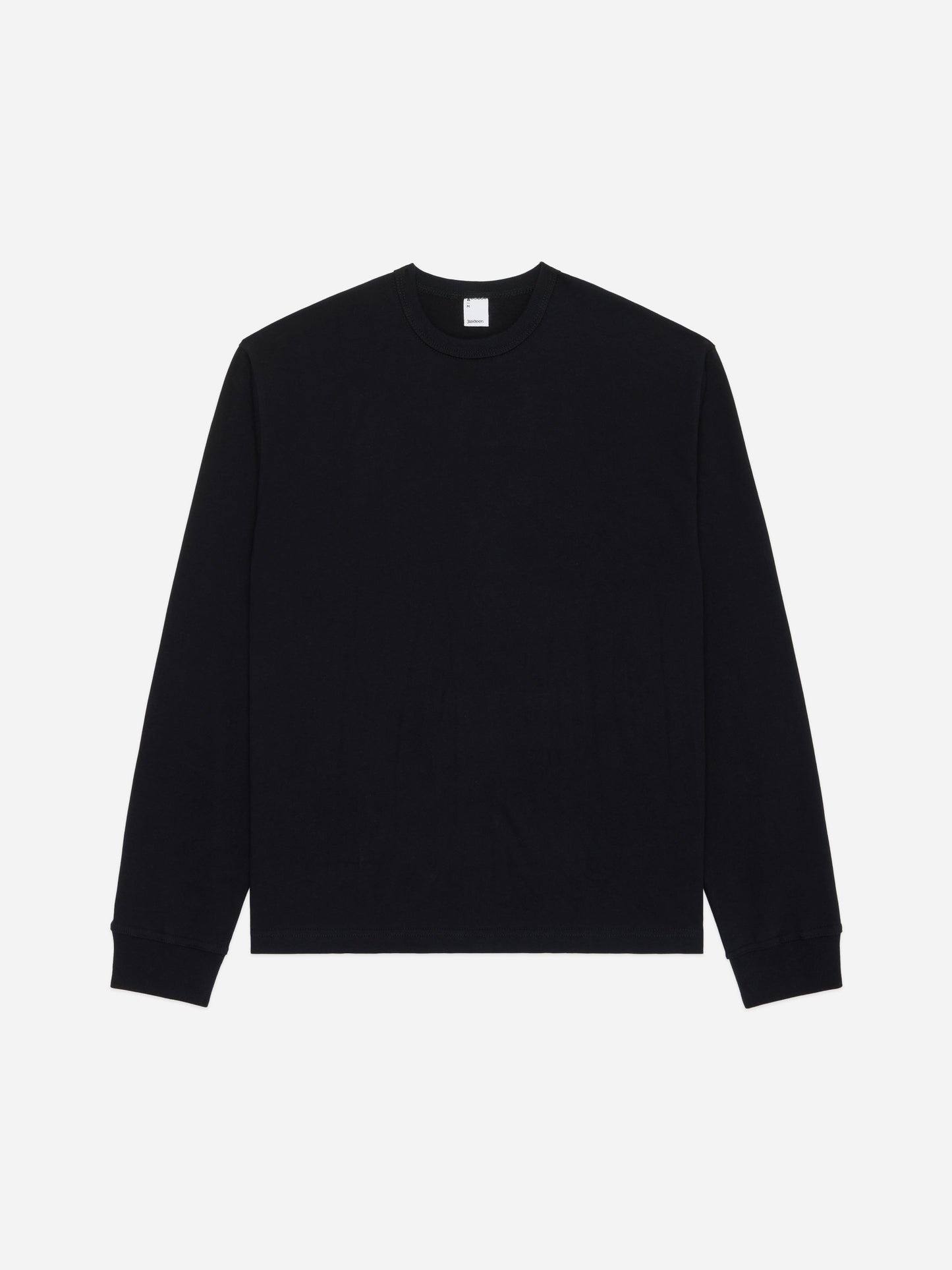 Heavyweight Boxy Long Sleeve T-shirt Black