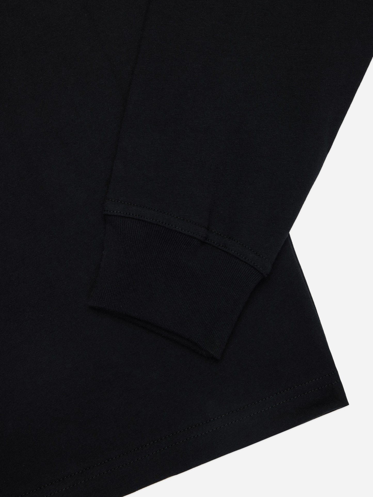 Heavyweight Boxy Long Sleeve T-shirt Black