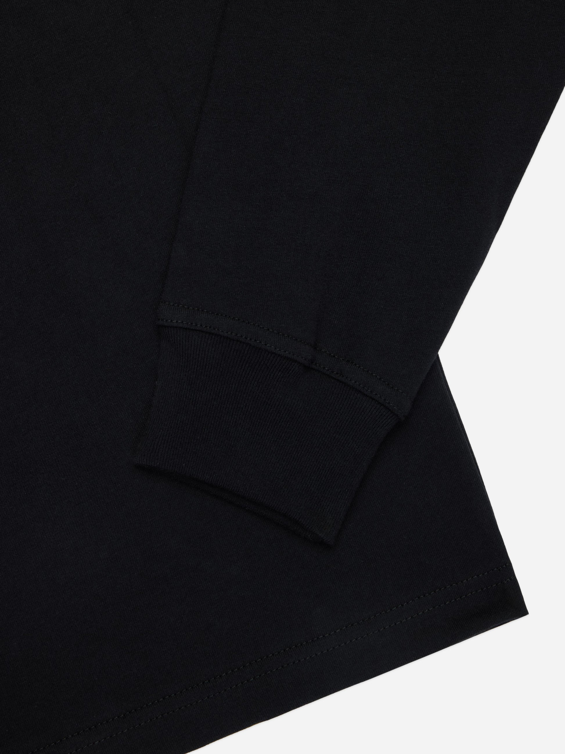 Heavyweight Boxy Long Sleeve T-shirt Black