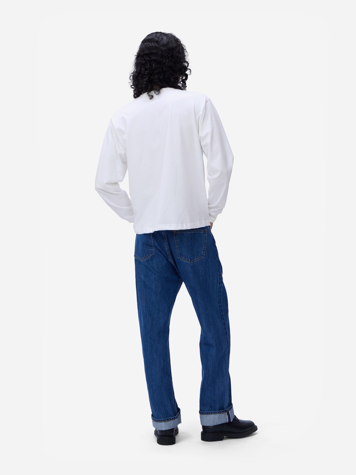 Heavyweight Boxy Long Sleeve T-shirt White