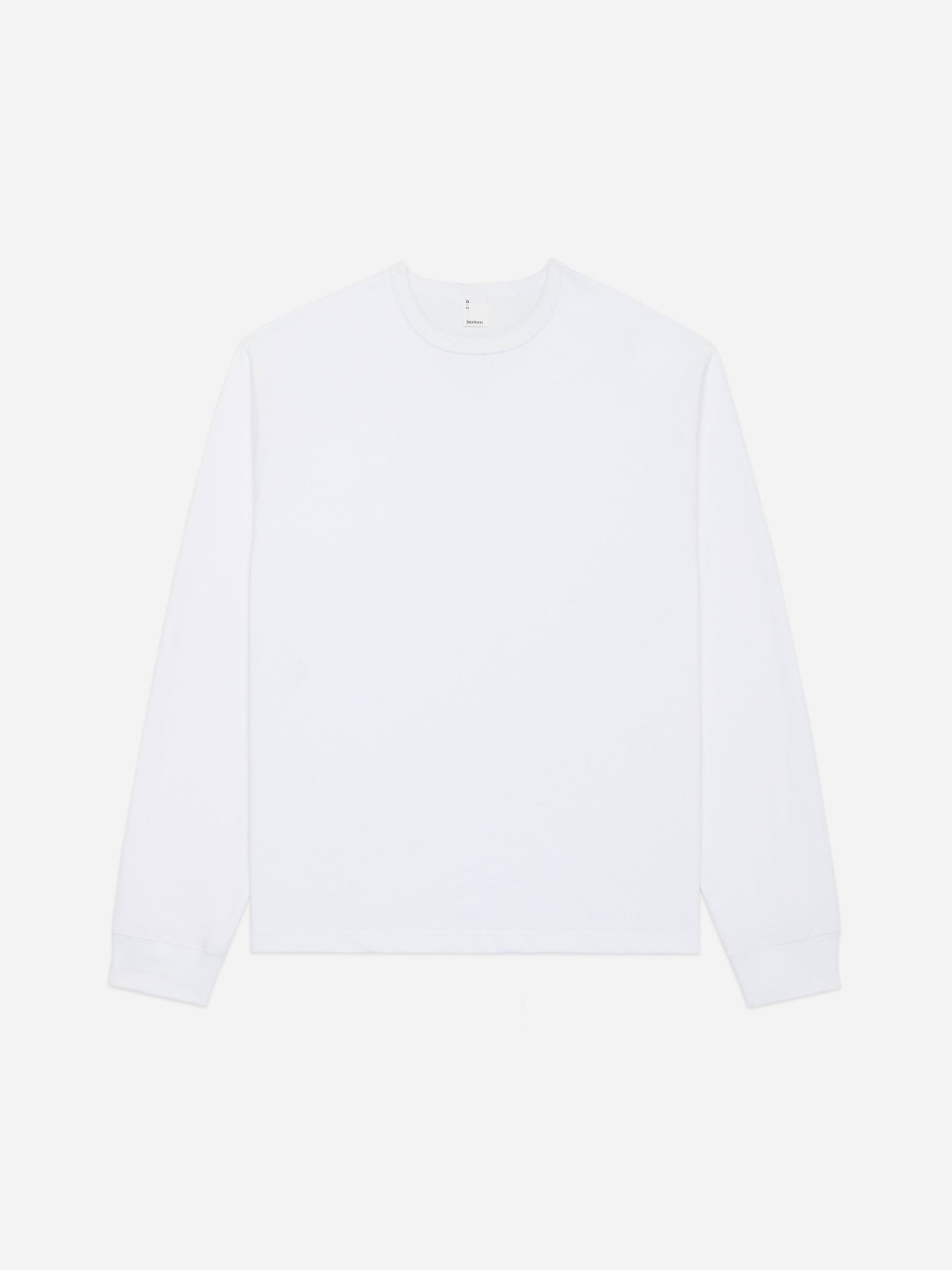 Heavyweight Boxy Long Sleeve T-shirt White