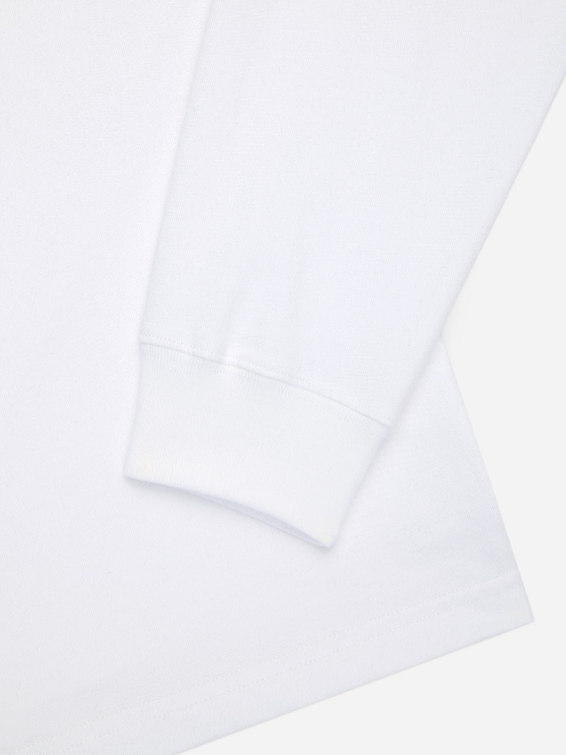 Heavyweight Boxy Long Sleeve T-shirt White