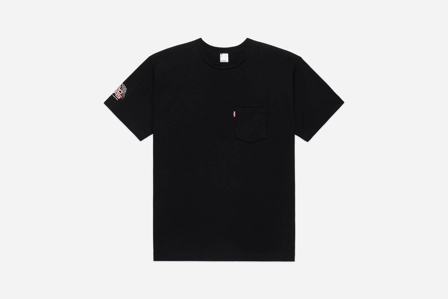 Self Edge x Samurai x 3sixteen "The Redliners" Pocket T-Shirt Black