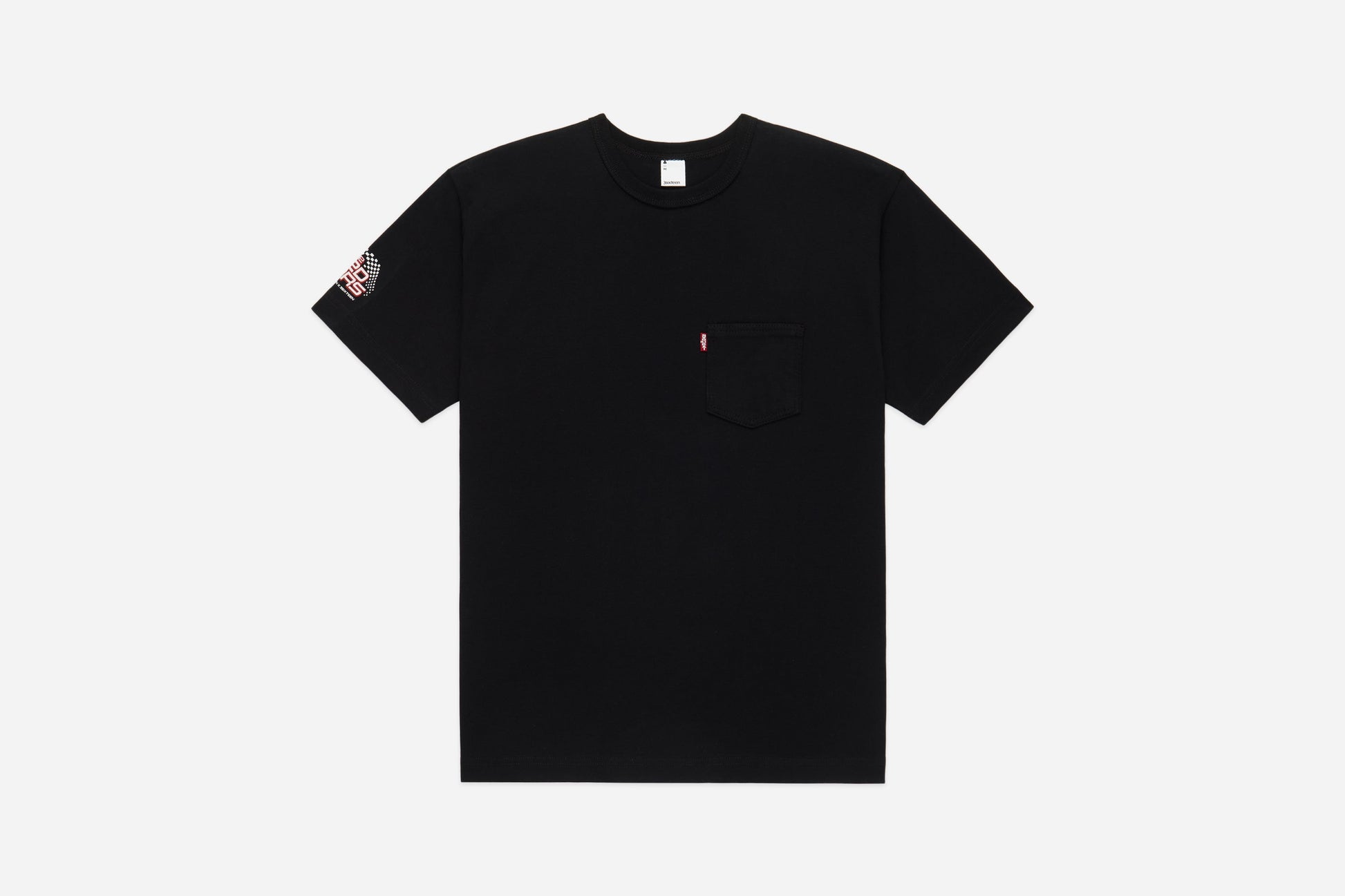 Self Edge x Samurai x 3sixteen "The Redliners" Pocket T-Shirt Black
