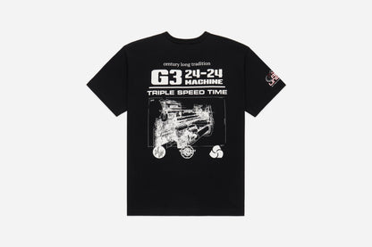 Self Edge x Samurai x 3sixteen "The Redliners" Pocket T-Shirt Black