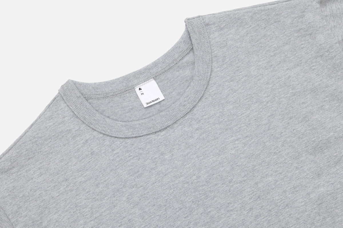 Heavyweight T-Shirt Heather Grey (2 Pack)