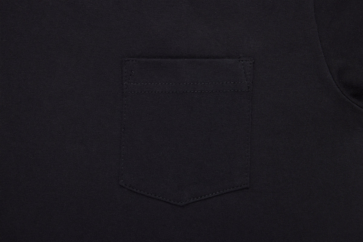 Heavyweight Pocket T-Shirt Black (2 Pack)