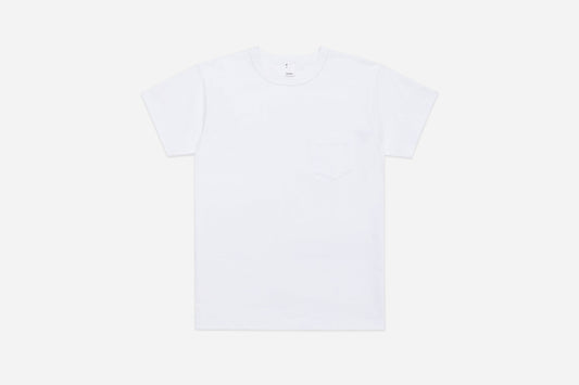 Heavyweight Pocket T-Shirt White (2 Pack)