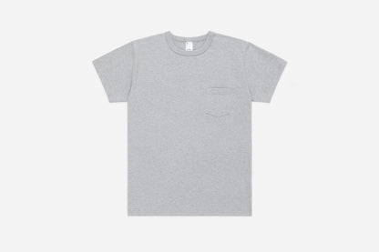 Heavyweight Pocket T-Shirt Heather Grey (2 Pack)