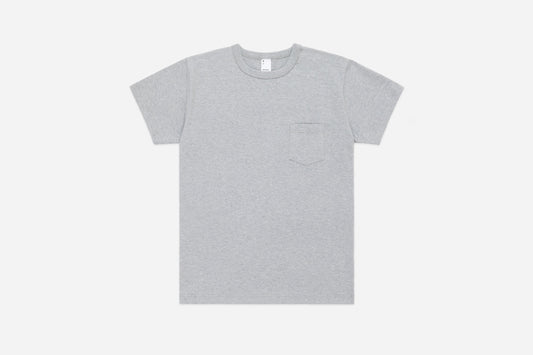 Heavyweight Pocket T-Shirt Heather Grey (2 Pack)