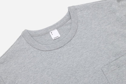 Heavyweight Pocket T-Shirt Heather Grey (2 Pack)