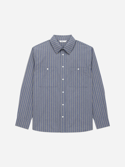 Commuter Shirt Navy/Coyote Stripe
