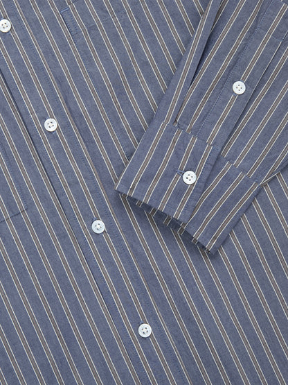 Commuter Shirt Navy/Coyote Stripe