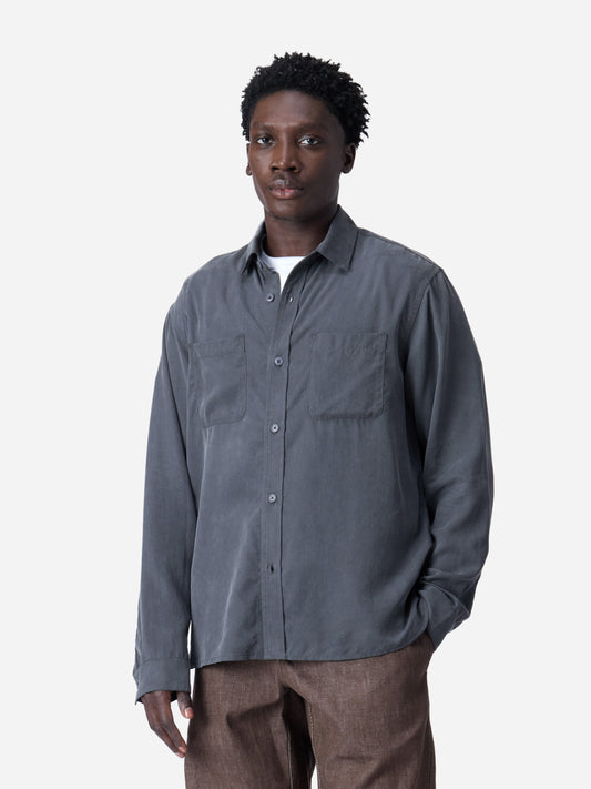 Mechanic Shirt Charcoal Lyocell