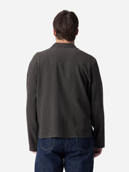 Loop Collar Shirt Chocolate Marled