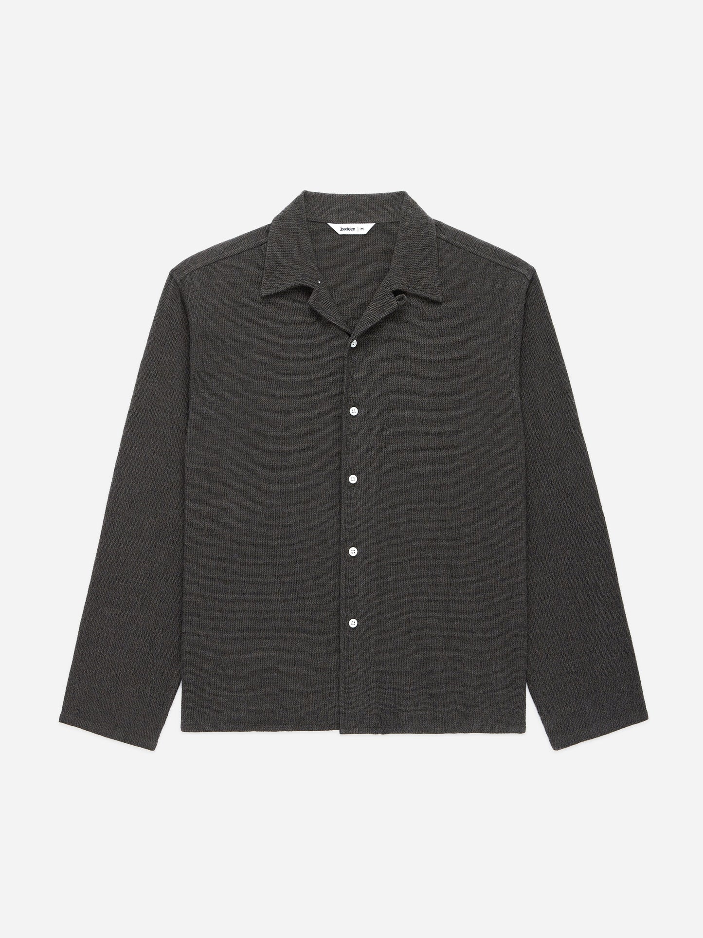 Loop Collar Shirt Chocolate Marled