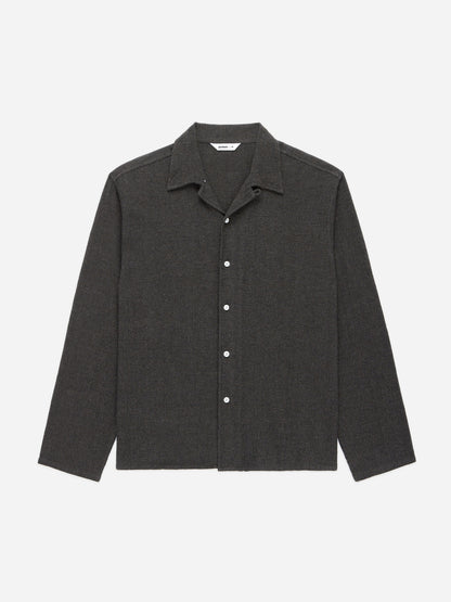 Loop Collar Shirt Chocolate Marled