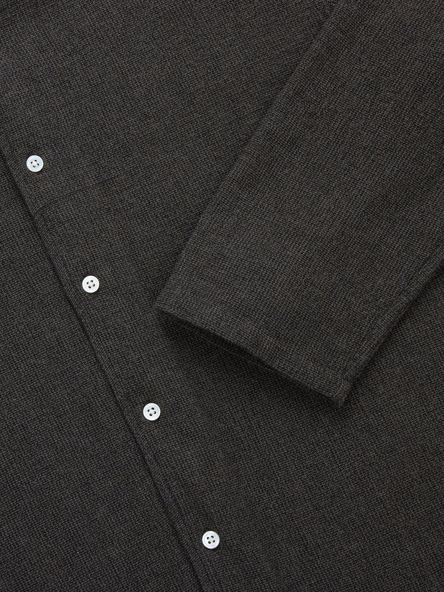 Loop Collar Shirt Chocolate Marled
