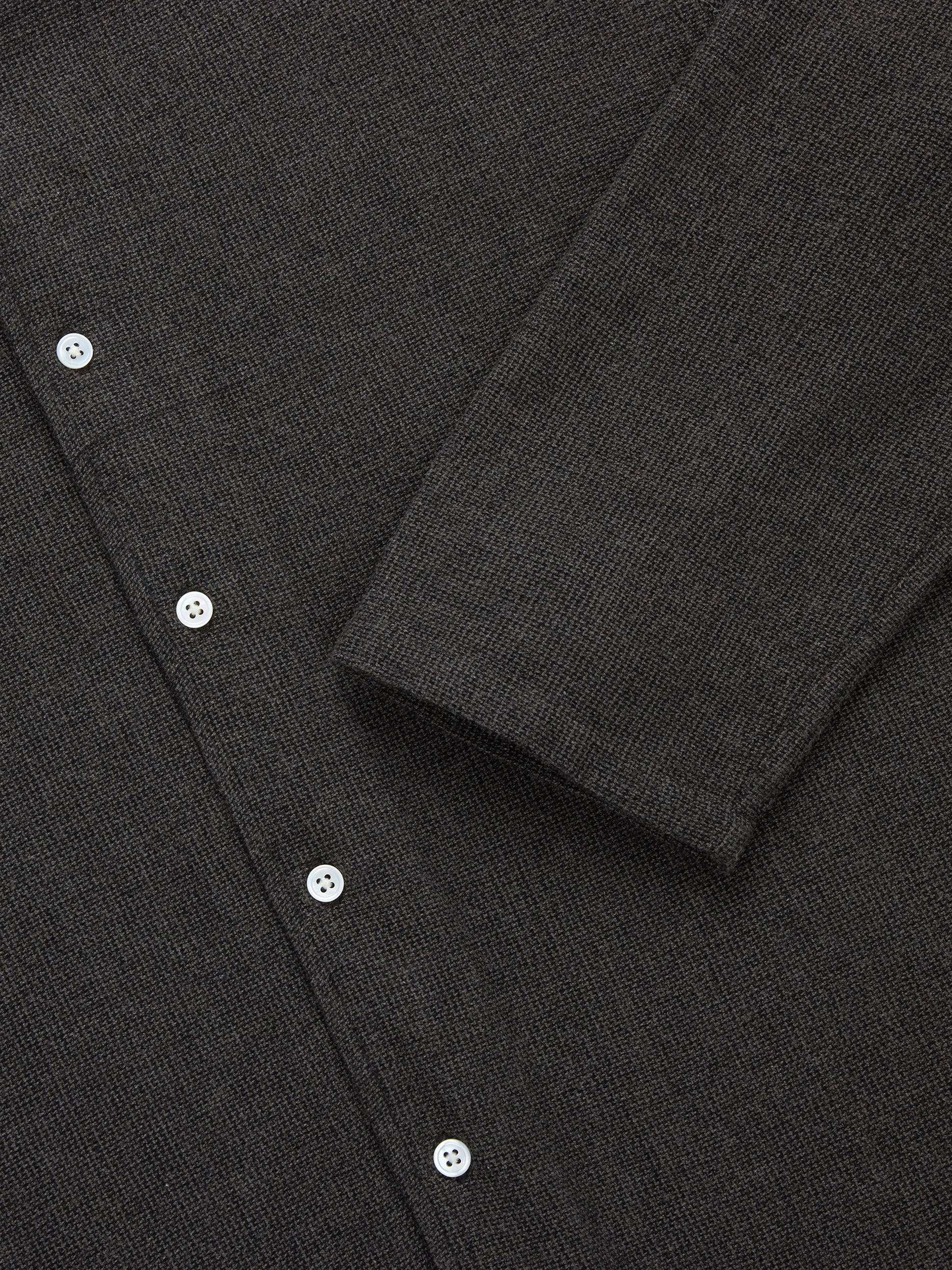 Loop Collar Shirt Chocolate Marled