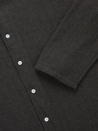 Loop Collar Shirt Chocolate Marled