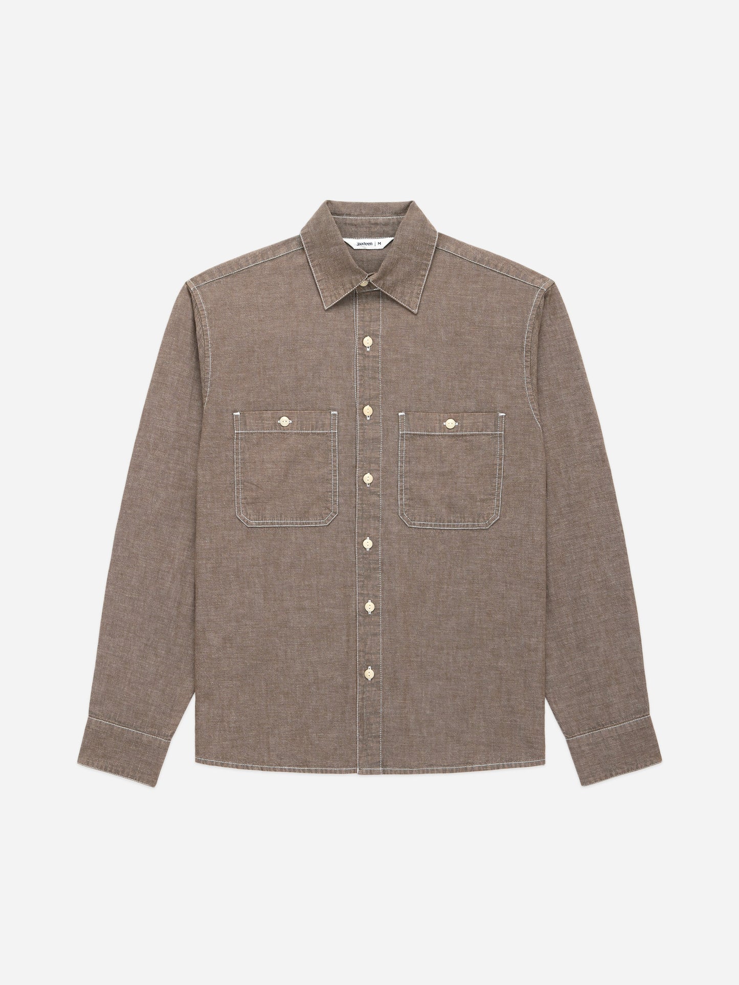 Utility Shirt Brown Chambray
