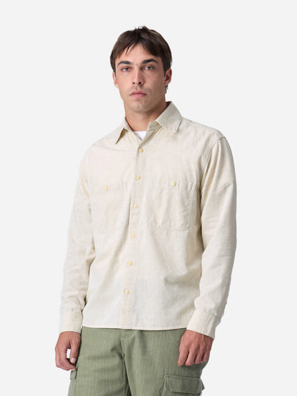 Utility Shirt Ecru Chambray