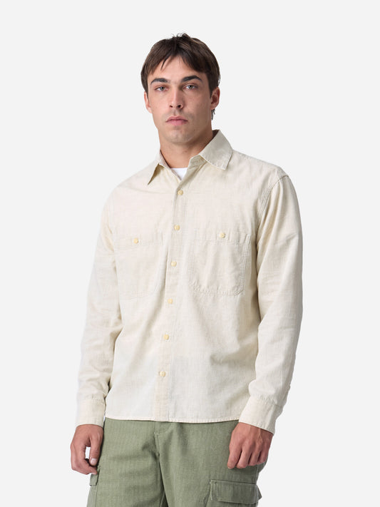 Utility Shirt Ecru Chambray