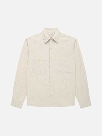 Utility Shirt Ecru Chambray