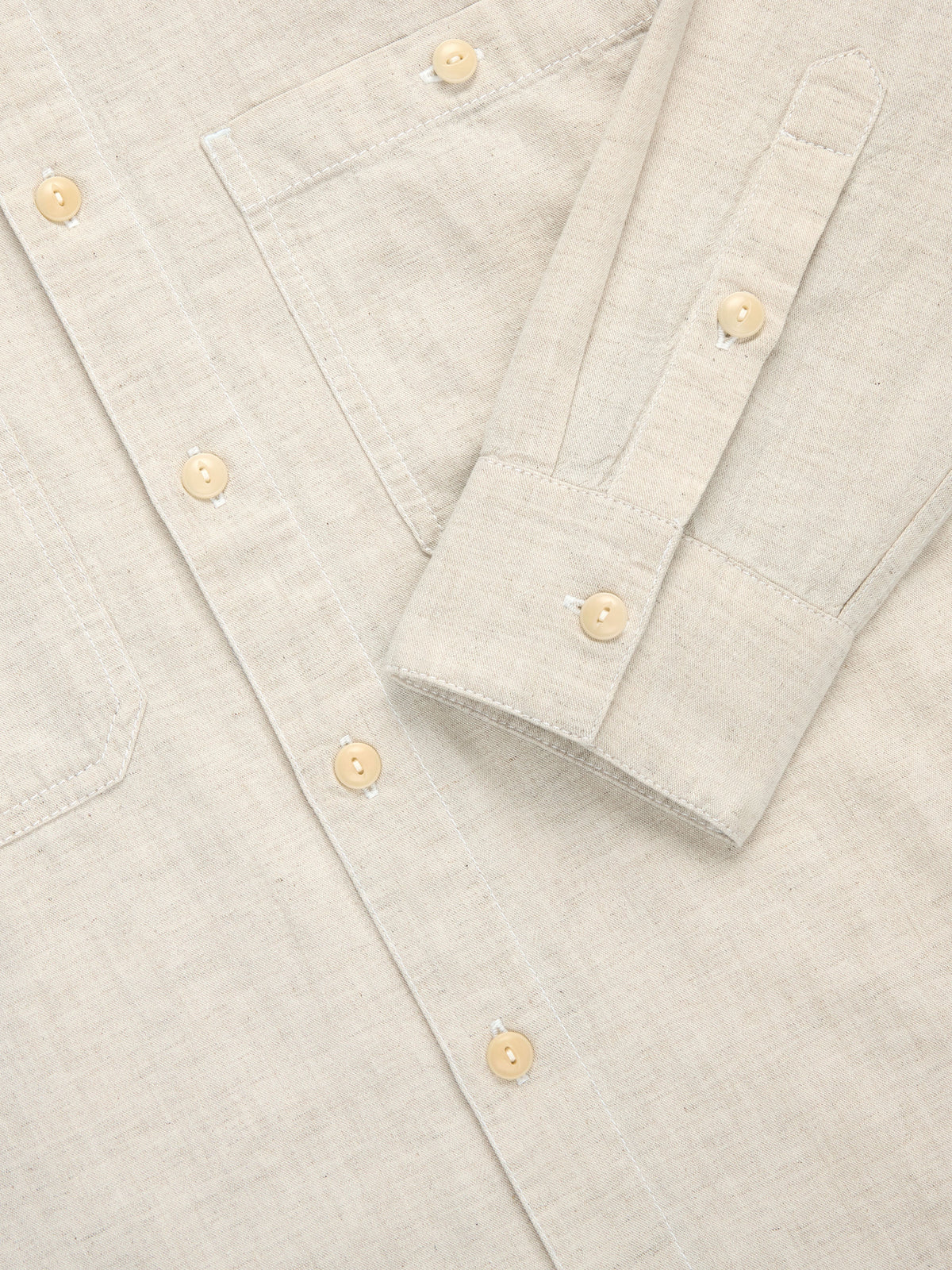 Utility Shirt Ecru Chambray