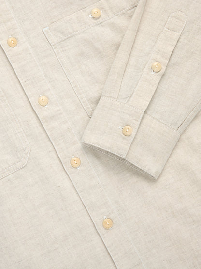 Utility Shirt Ecru Chambray
