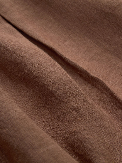 Club Collar Shirt Rust Hemp
