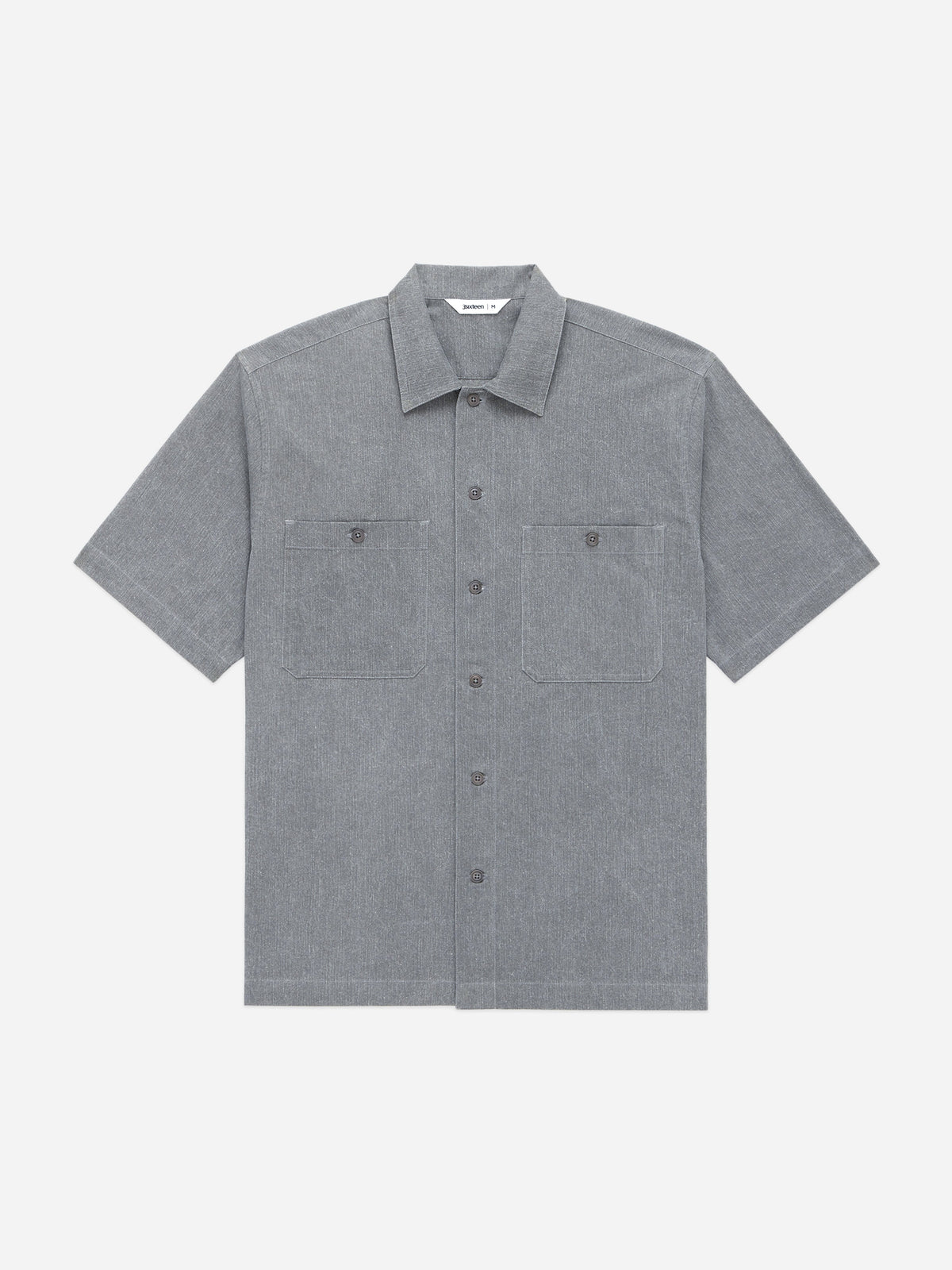 Short Sleeve Workshirt Charcoal Twill