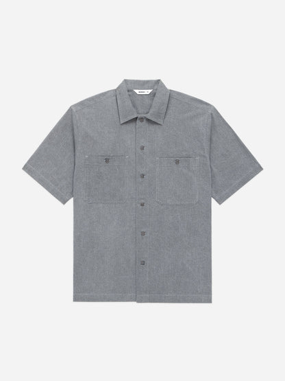 Short Sleeve Workshirt Charcoal Twill